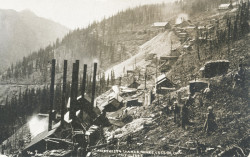 Amethyst & Last Chance Mines, Stumptown, postcard (courtesy the Creede Historical Society 1885-MW-1c4)