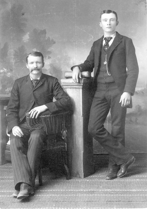 Nicholas Creede & Nephew Harvey Lester, 1870 - Creede Historical Society Archive #3069-P-434